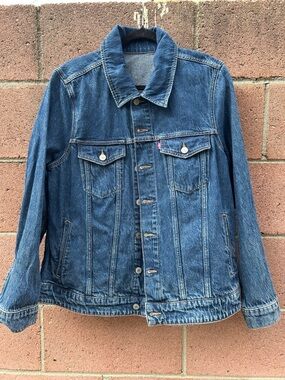 Levi's Blue Denim Jean Trucker Jacket Women's Jacket 1X